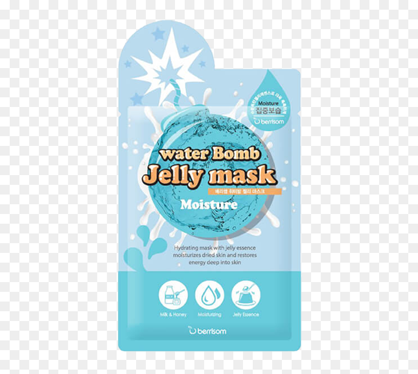 Berrisom Water Bomb Jelly Mask, HD Png Download - moisture png