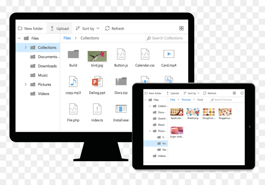 Asp Net Mvc File Explorer Ui, HD Png Download - file manager png