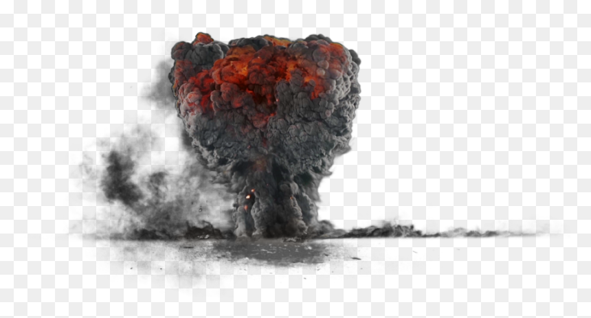 Explosion With Dark Smoke Png Image - Smoke Explosion Png, Transparent Png - smoke png