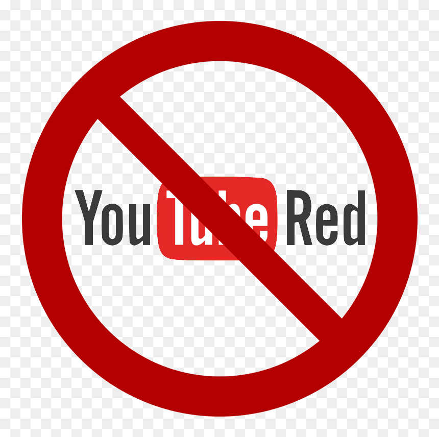 Crossed Out Youtube Red Logo - Señales De Transito Individuales, HD Png Download - youtube logo png