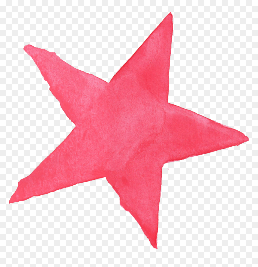 Pink Stars Png - Watercolor Star Png, Transparent Png - star png