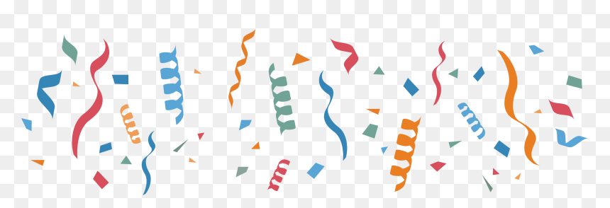 Confetti Ribbons - Confetti And Ribbons Png, Transparent Png - confetti png