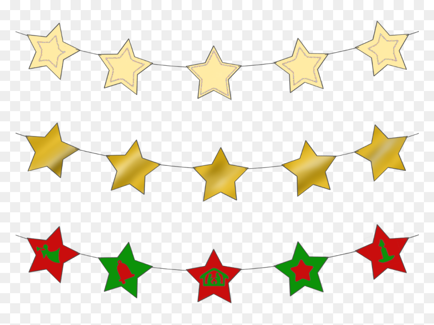Star Garland Magic Activities - Star Garland Clipart, HD Png Download - stars png