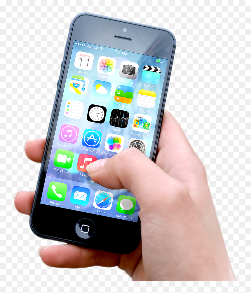Holding A Iphone 8, HD Png Download - iphone png