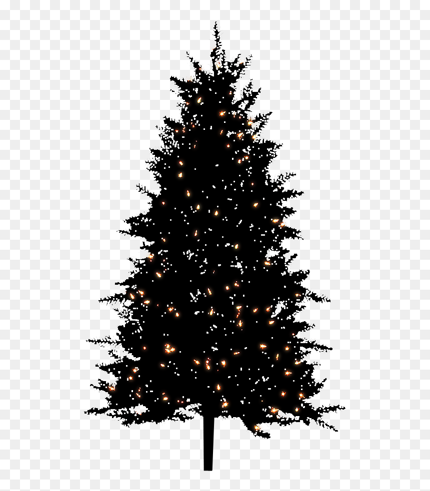 Night Bg Christmas Tree Png By Dbszabo - Artificial Christmas Tree Png, Transparent Png - christmas tree png
