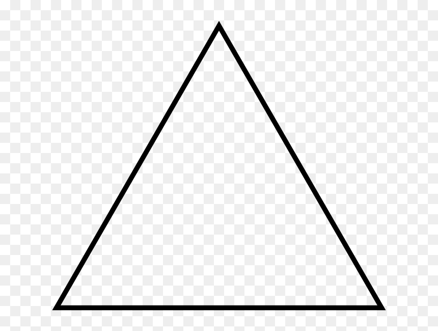 Black And White Triangle Png - Transparent Triangle Clipart, Png Download - triangle png