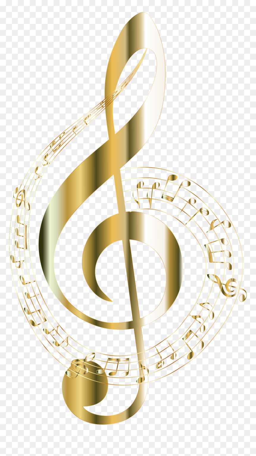Thumb Image - Golden Transparent Background Music Notes, HD Png Download - music notes png