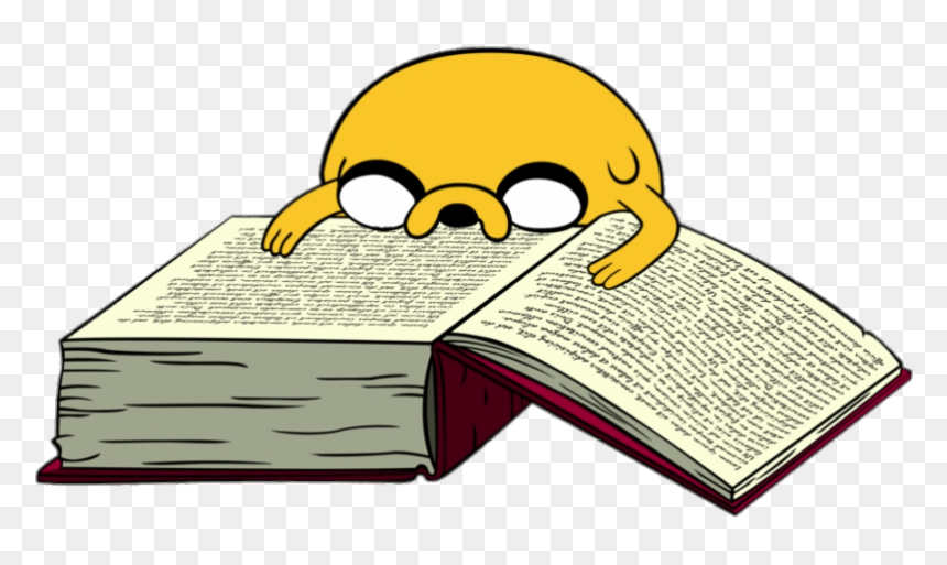 Adventure Time Jake Reading A Book - Adventure Time Jake Book, HD Png Download - book png