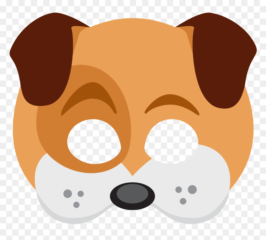 Snapchat Dog Face Sticker Clip Arts - Dog Mask Png, Transparent Png - snapchat png