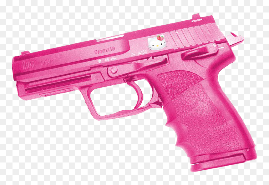 Pink Hello Kitty Gun, HD Png Download - gun png