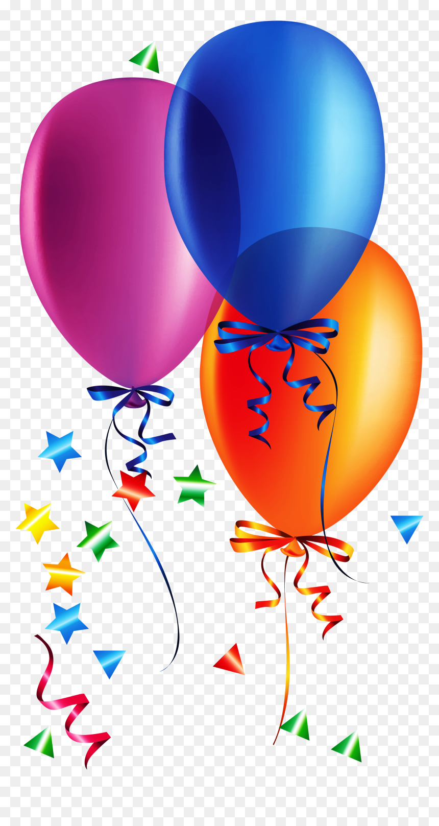 Colorful Balloons Png Transparent Image - Happy Birthday Balloons Png, Png Download - balloons png
