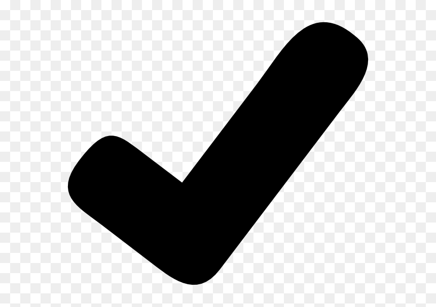 Download Hd Black Check Mark Clip Art At Clker - Checkmark Icon Png Transparent, Png Download - check mark png