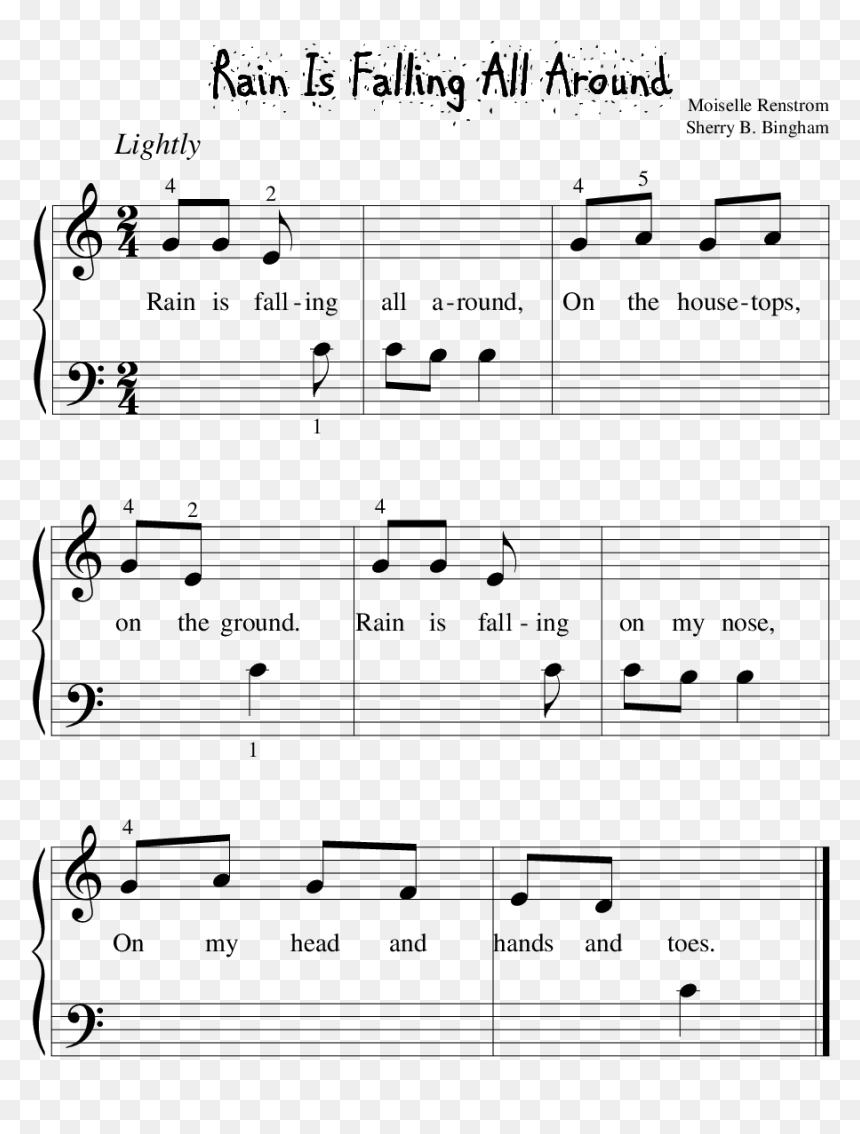 Thumb Image - Sheet Music, HD Png Download - rain png