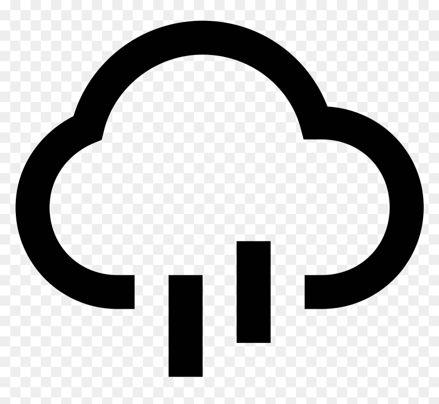 Rain Cloud Icon - Cloud With Rain Png Icon, Transparent Png - rain png