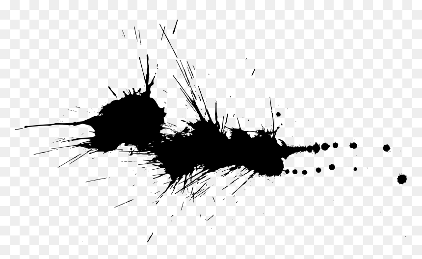 Paint Splatter Grunge Png, Transparent Png - splash png
