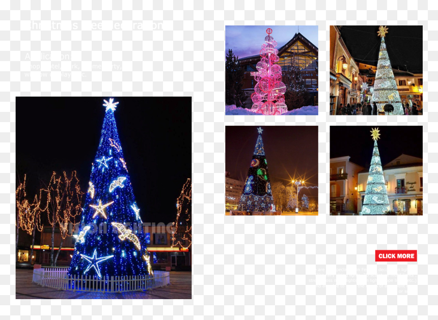 Christmas Tree, HD Png Download - christmas lights png