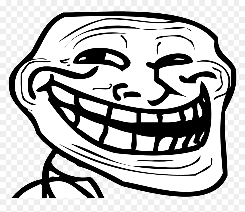 Jeff The Killer Troll Face , Png Download - Troll Face Png, Transparent Png - troll face png