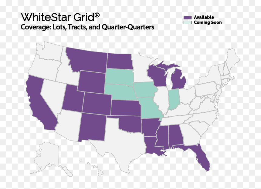 Lots, Tracts, And Quarter-quarter Coverage - States On Lockdown Due To Coronavirus, HD Png Download - grid png