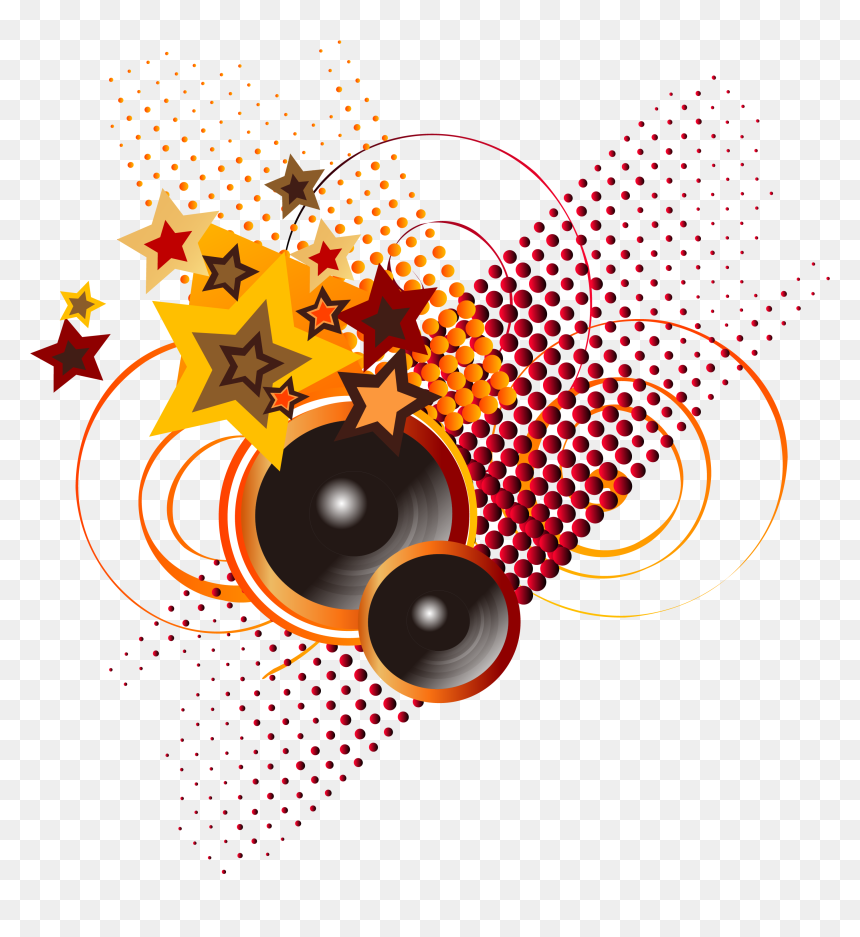 Microphone Music Trendy Background - Peace Sign Hand With Nails, HD Png Download - music png