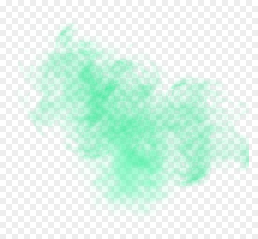 Green Colored Smoke Fog - Watercolor Paint, HD Png Download - fog png