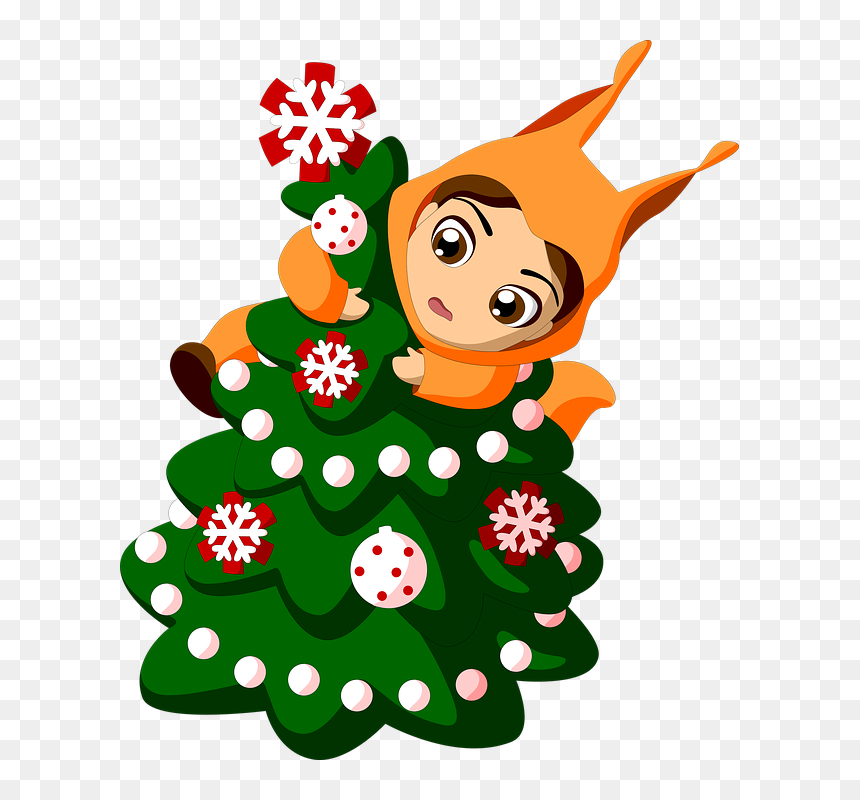 Transparent Cartoon Christmas Tree Png - Vianočné Obrázky Pre Deti, Png Download - christmas tree png