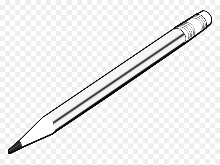 Thermometer Clipart Black And White, HD Png Download - pencil png