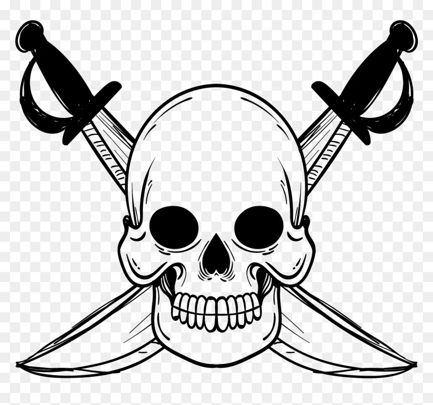 Skull Tattoo Clipart Png Image - Tattoo Line Art Png, Transparent Png - tattoo png