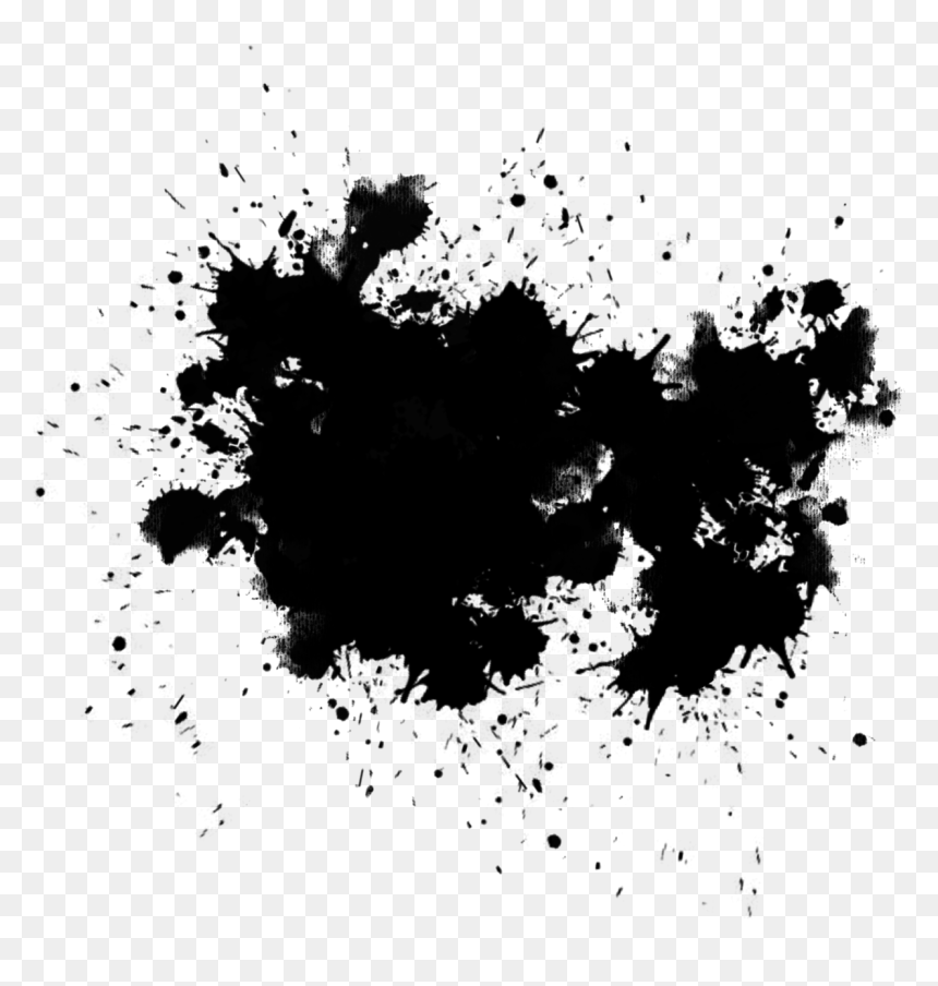 Black Splash Background Png, Transparent Png - splash png
