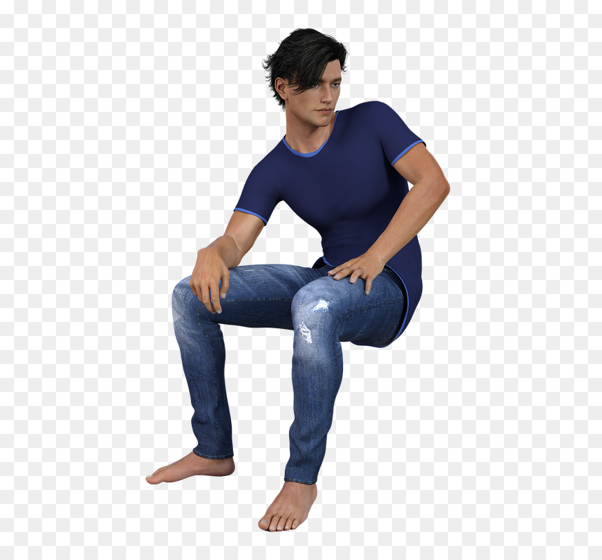 Sitting Person Png - Man Sitting Png, Transparent Png - person png