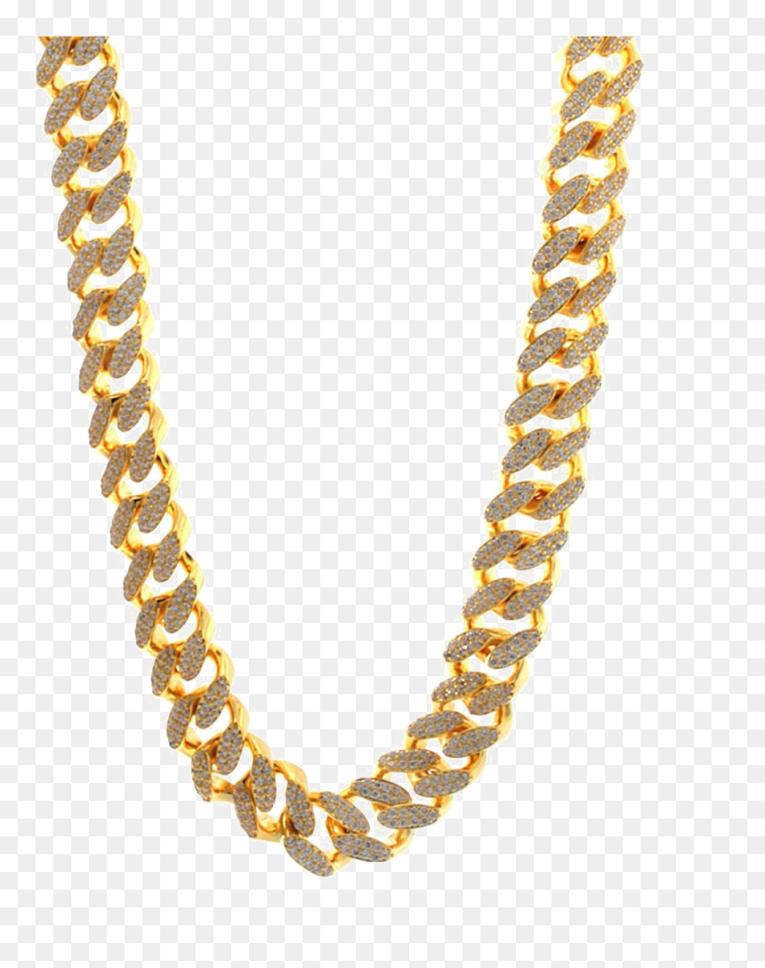 Pure Gold Chain Png Photo - Cuban Chain, Transparent Png - chain png