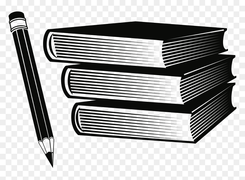 Pencil And Book Clipart Picture Stock Clipart - Book And Pencil Clipart, HD Png Download - pencil png