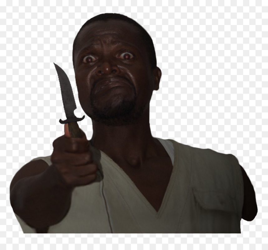 Crazy Knife Guy ✝ Png Crazy Knife - Man With Knife Transparent, Png Download - knife png