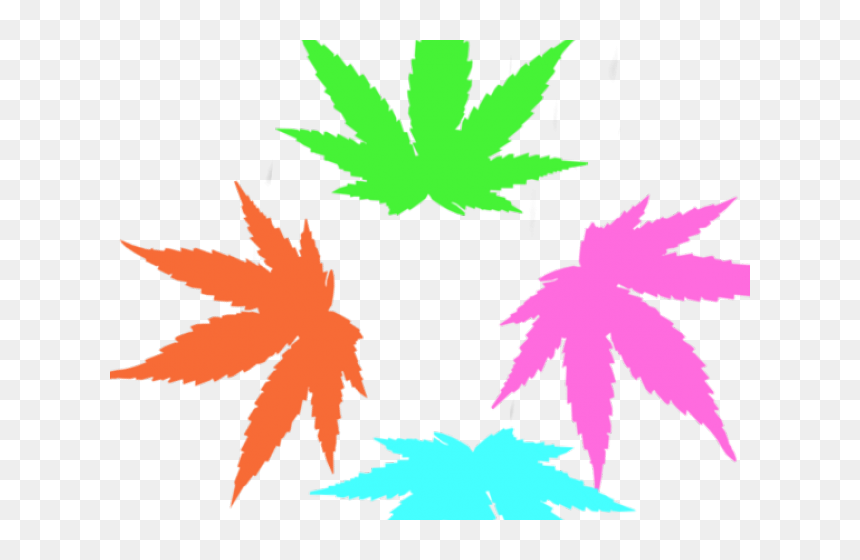 Weed Clipart Rainbow - Rainbow Weed Leaf Png, Transparent Png - weed png