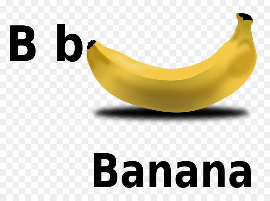 B For Banana Clip Arts - B For Banana, HD Png Download - banana png