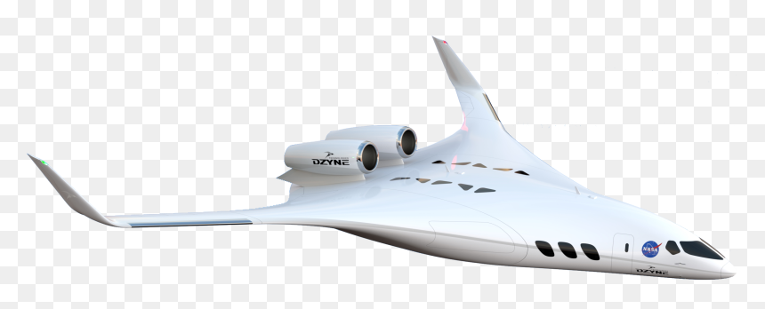 Artist Concept Of The Dzyne Blended Wing Body - Blended Wing Body Png, Transparent Png - plane png