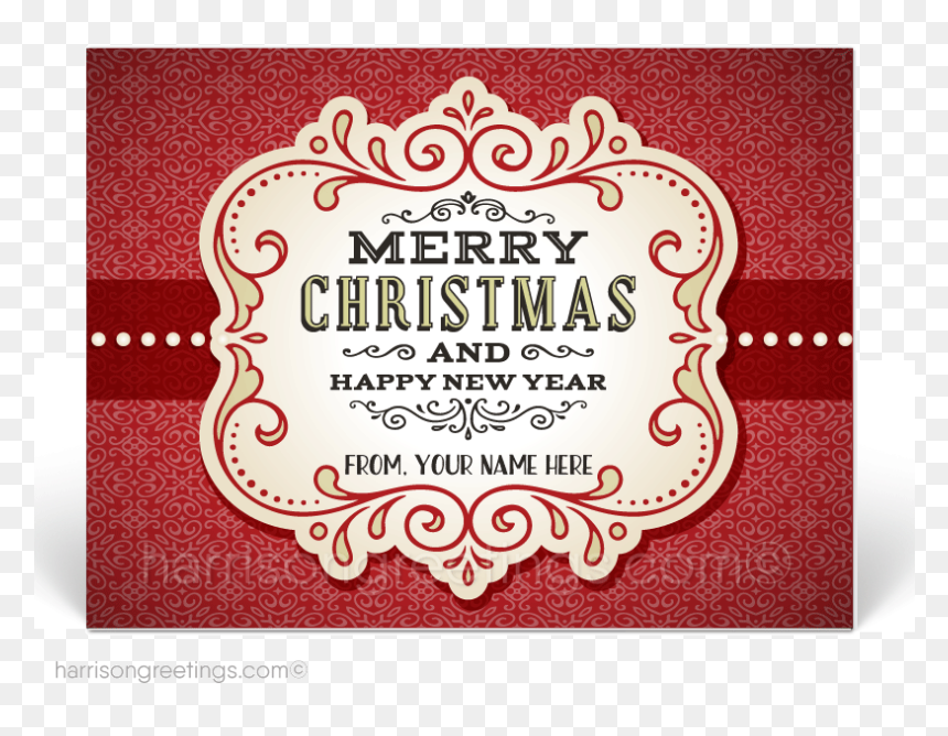Vintage Christmas Holiday Postcards For Customers [pc645] - Label, HD Png Download - merry christmas png