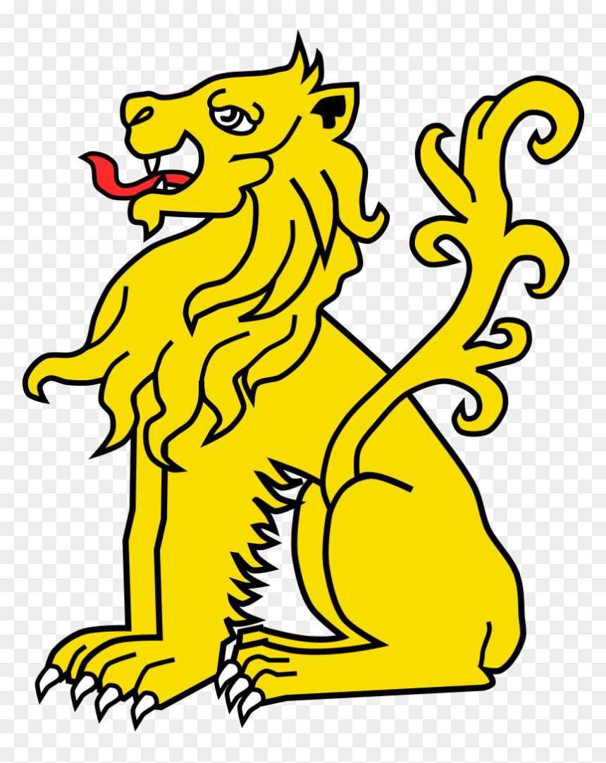 Cartoon Lions 19, Buy Clip Art - Coat Of Arms Leopard, HD Png Download - lion png