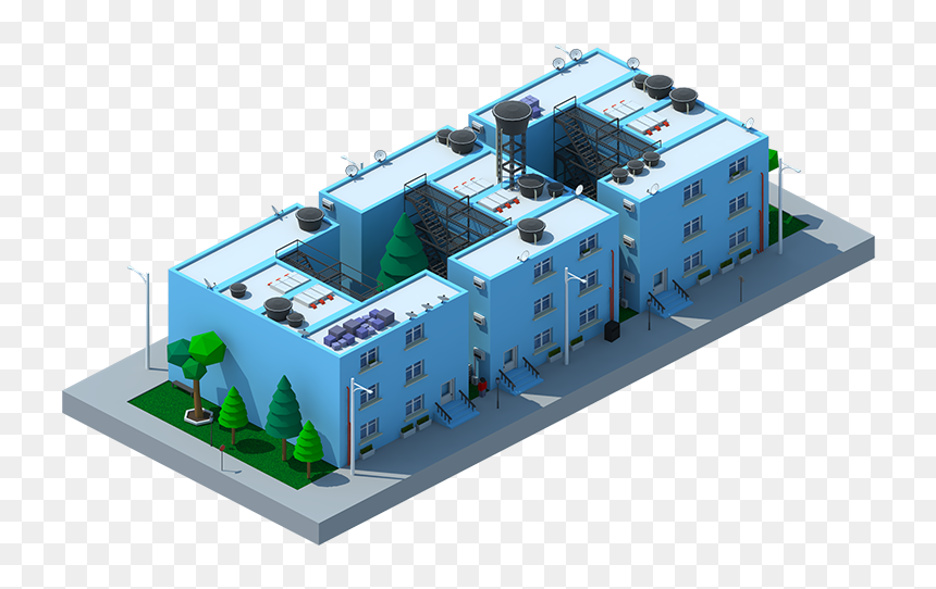 Low Poly City Builder, HD Png Download - city png