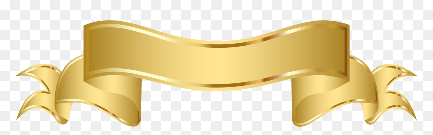 Gold Banner Clipart Png Image, Transparent Png - gold png