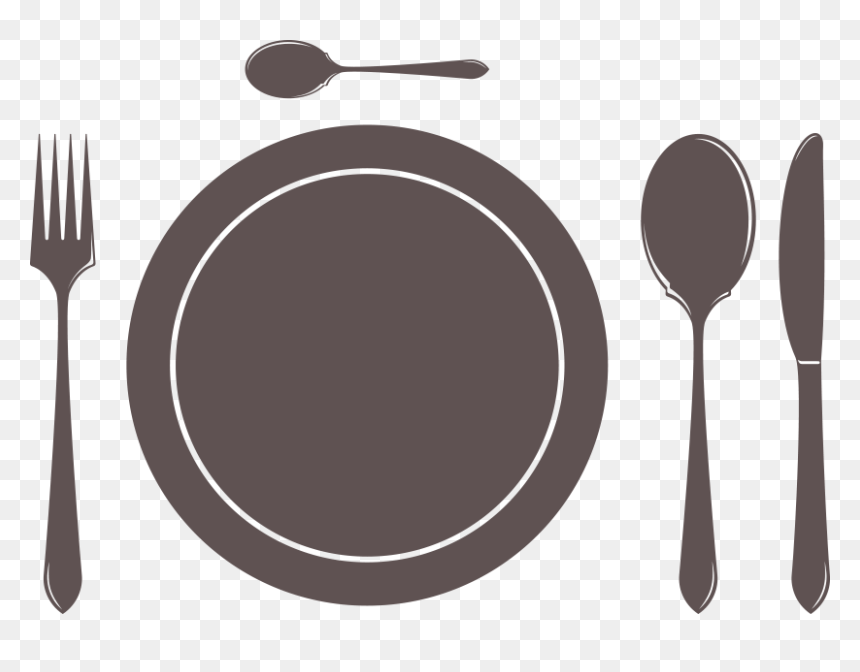Fork Knife Png Plate Icon Dark 2x Clipart - Fork And Knife Png Clipart, Transparent Png - knife png