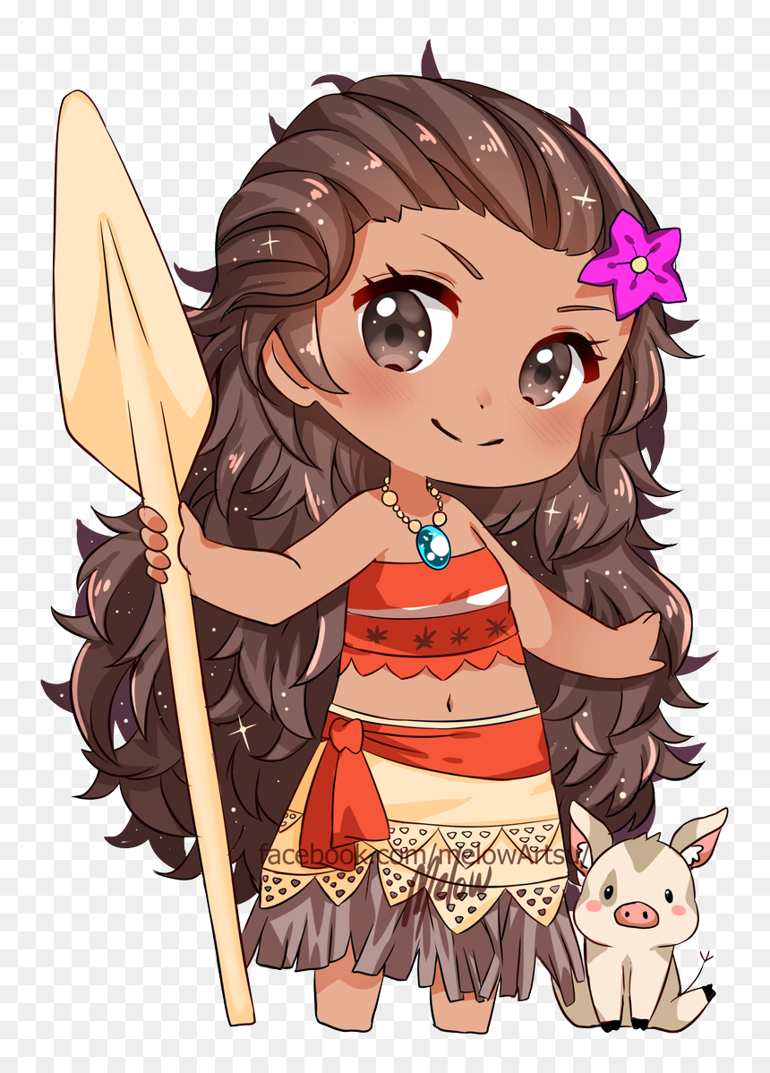 Da Moana Em Anime, HD Png Download - moana png