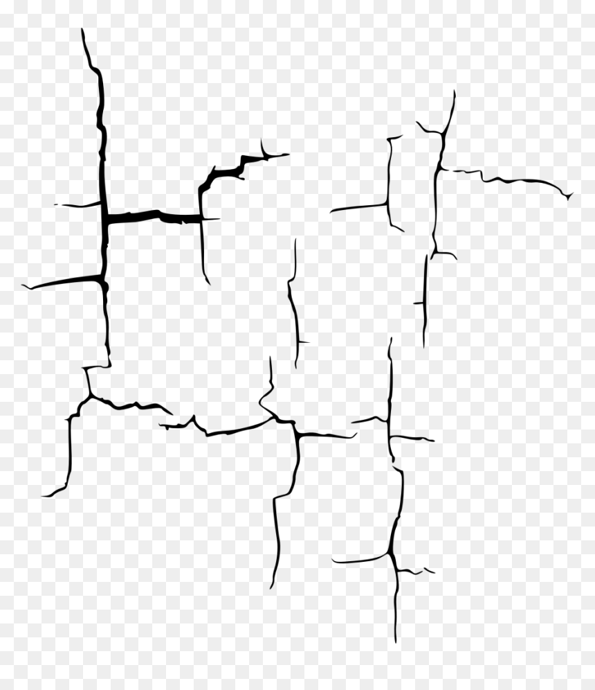 Wall Crack Png Download Image - Sketch, Transparent Png - crack png
