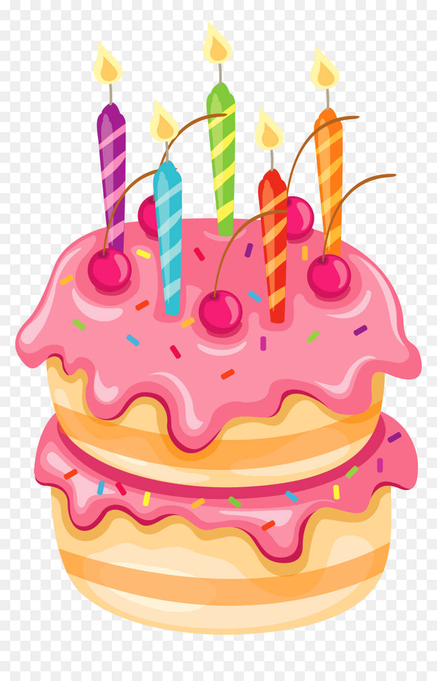 Pink Cake Png - Clipart Birthday Cake Png, Transparent Png - birthday cake png