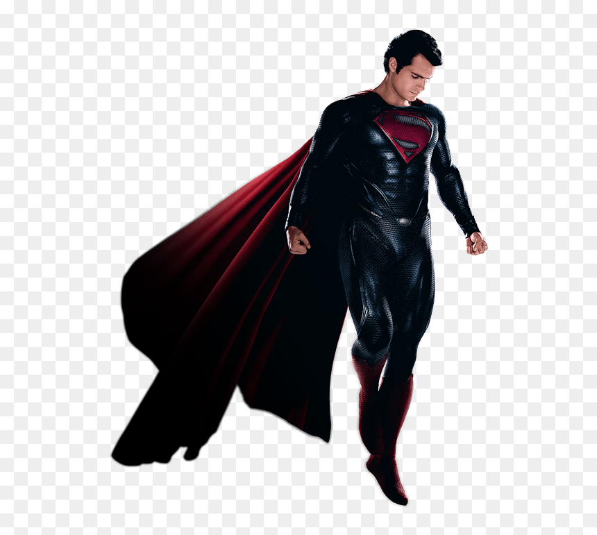 Superman Man Of Steel Png - Superman Henry Cavill Png, Transparent Png - superman png