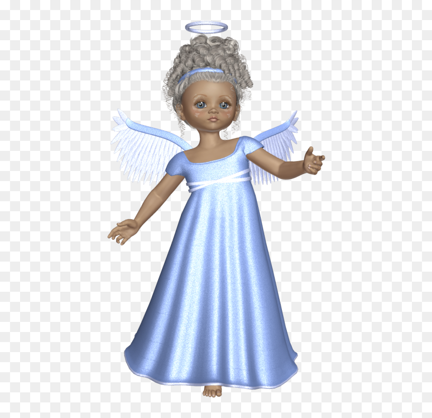 Cute 3d Angel With Sky Blue Dress Png Picture​ - Blue Angel Cute, Transparent Png - sky png