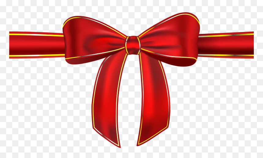 Red Ribbon With Bow Png Clipart Picture - Red Ribbon Bow Png, Transparent Png - bow png