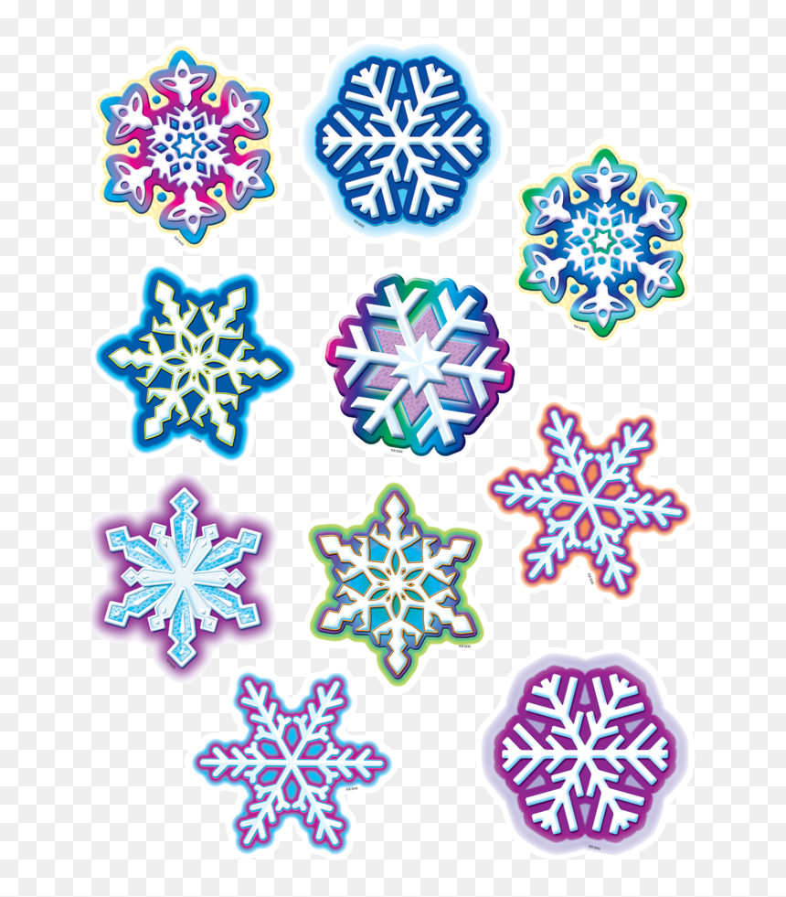 Tcr 5243 Snowflake Cutouts - Motif, HD Png Download - snowflakes png