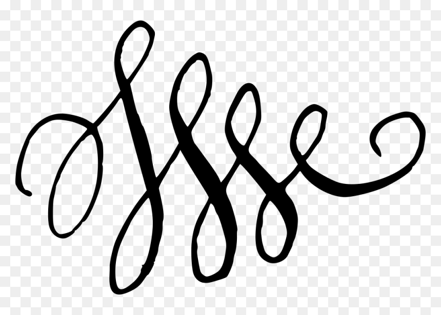 Calligraphic Swirls Flourishes 1, HD Png Download - swirl png