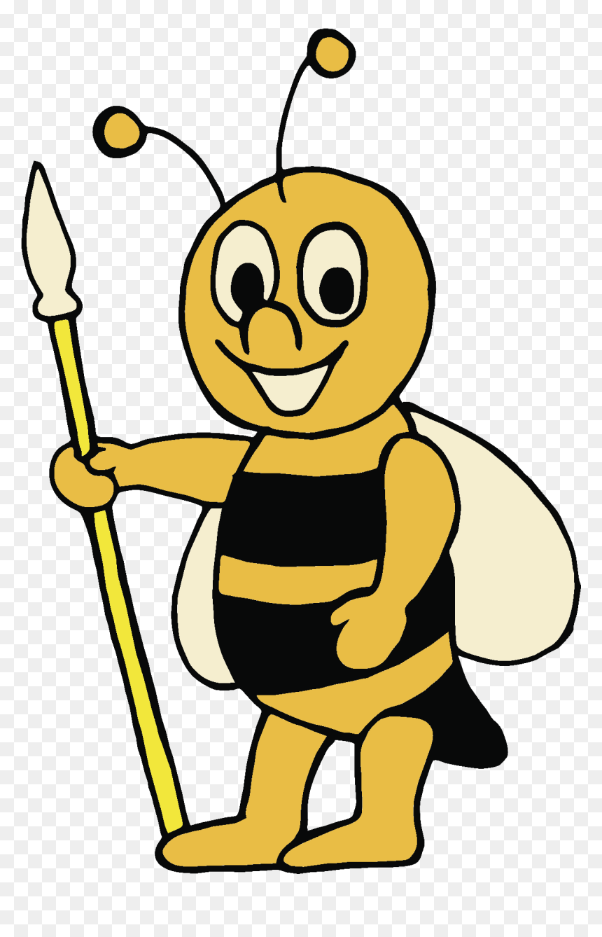 Guard Bee - Cartoon King Bee, HD Png Download - bee png