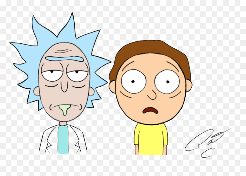 Rick And Morty Png Pic - Rick And Morty Portrait, Transparent Png - rick and morty png